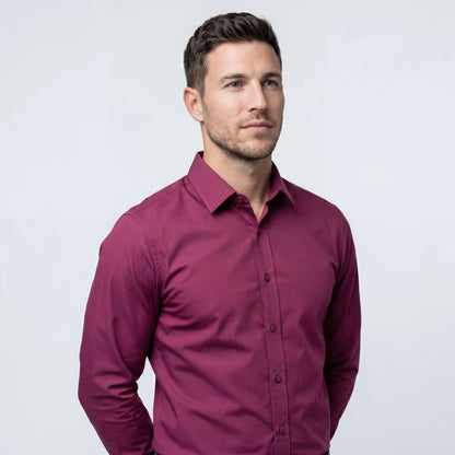 Chemise infroissable à coupe ajustée