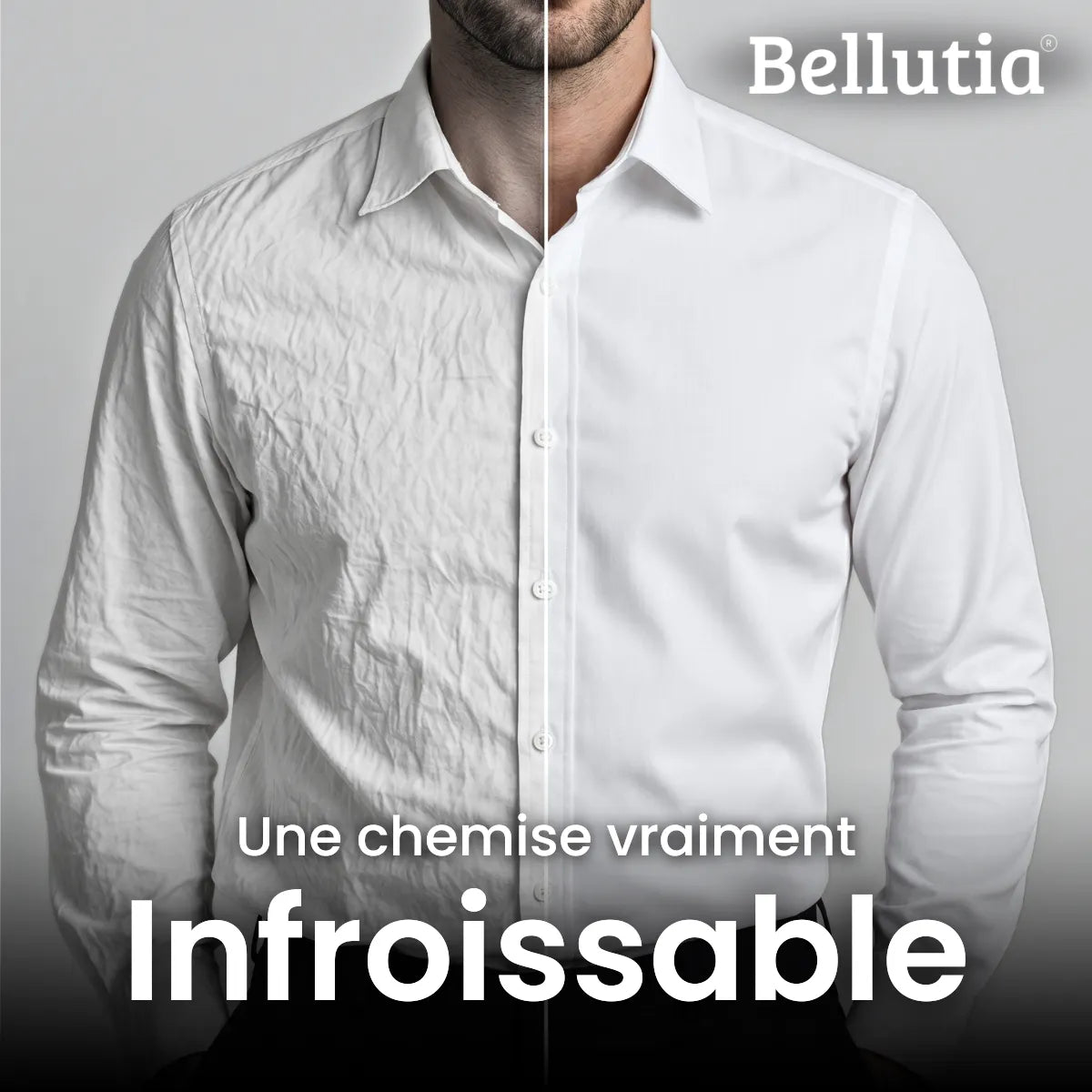 Chemise infroissable à coupe ajustée